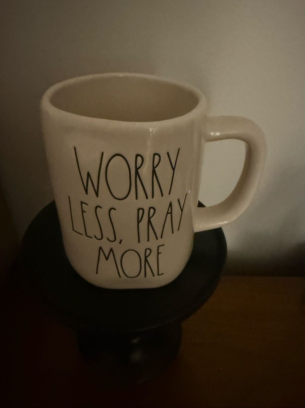 Rae Dunn Worry Less Pray More Mug
